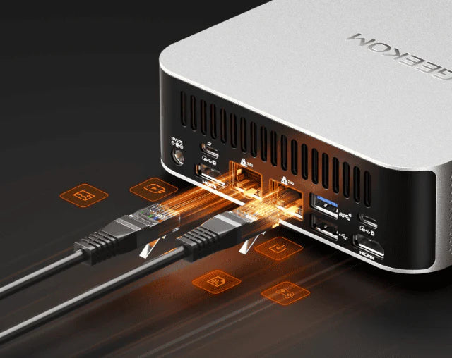 GEEKOM小型PCの接続端子が多様
