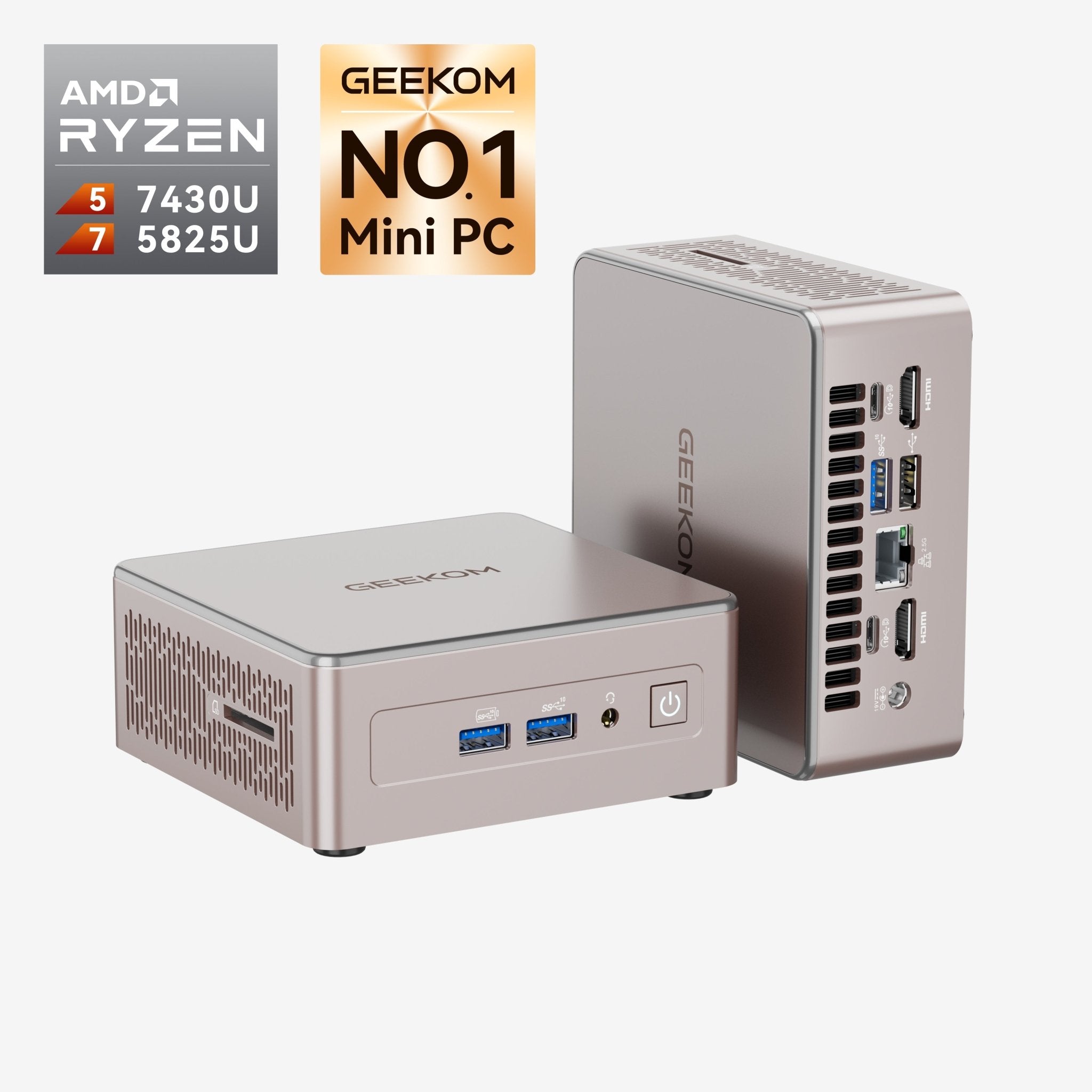 日本限定 GEEKOM A5 2025エディション ミニPC AMD Ryzen R5 - 7430U/R7 - 5825U - 高性能AIミニPC - 【公式】GEEKOM(ギーコム)日本