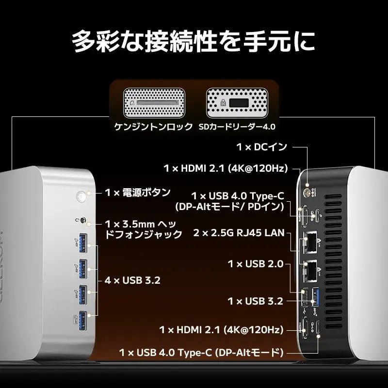 GEEKOM AI PC A9 MAX ミニPC AMD Ryzen™ AI 9 HX 370 - 高性能AIミニPC - 【公式】GEEKOM(ギーコム)日本