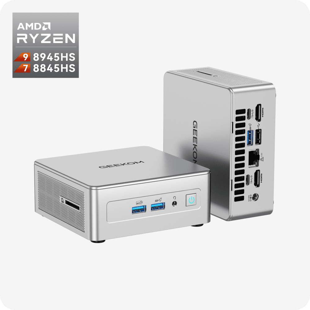【中古】ミニPC GEEKOM AE8 GEEKOM AE8 ミニPC AMD Ryzen R7-8845HS/R9-8945HS