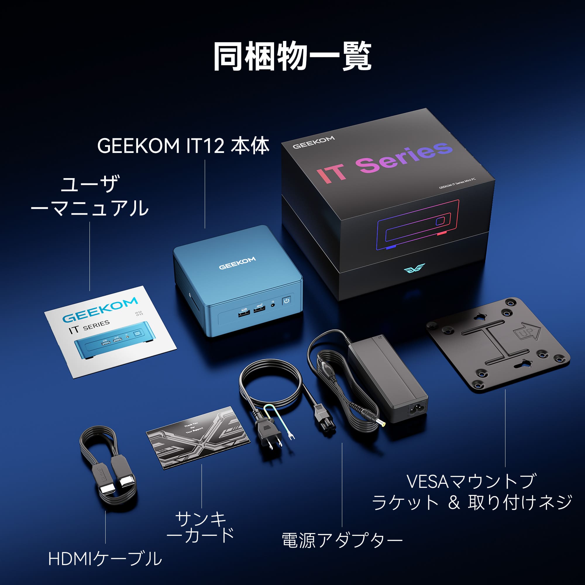 GEEKOM IT12 ミニPC インテル® Core™ U5-125H