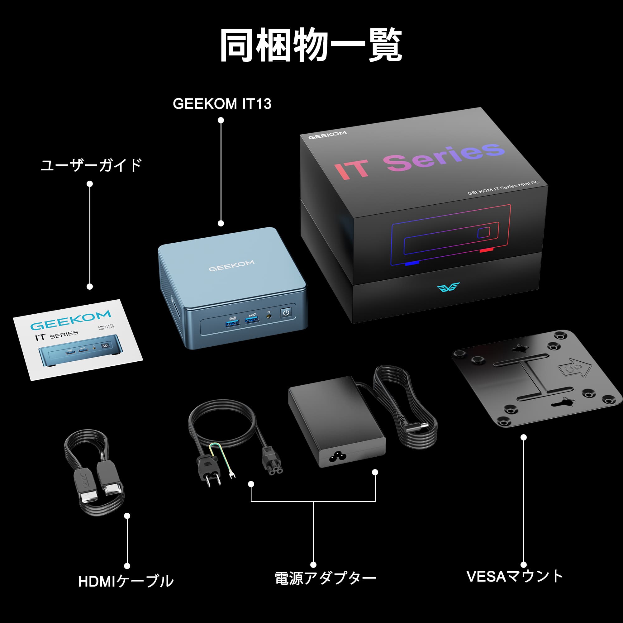 GEEKOM IT13 ミニPC インテル® Core™U7-356H