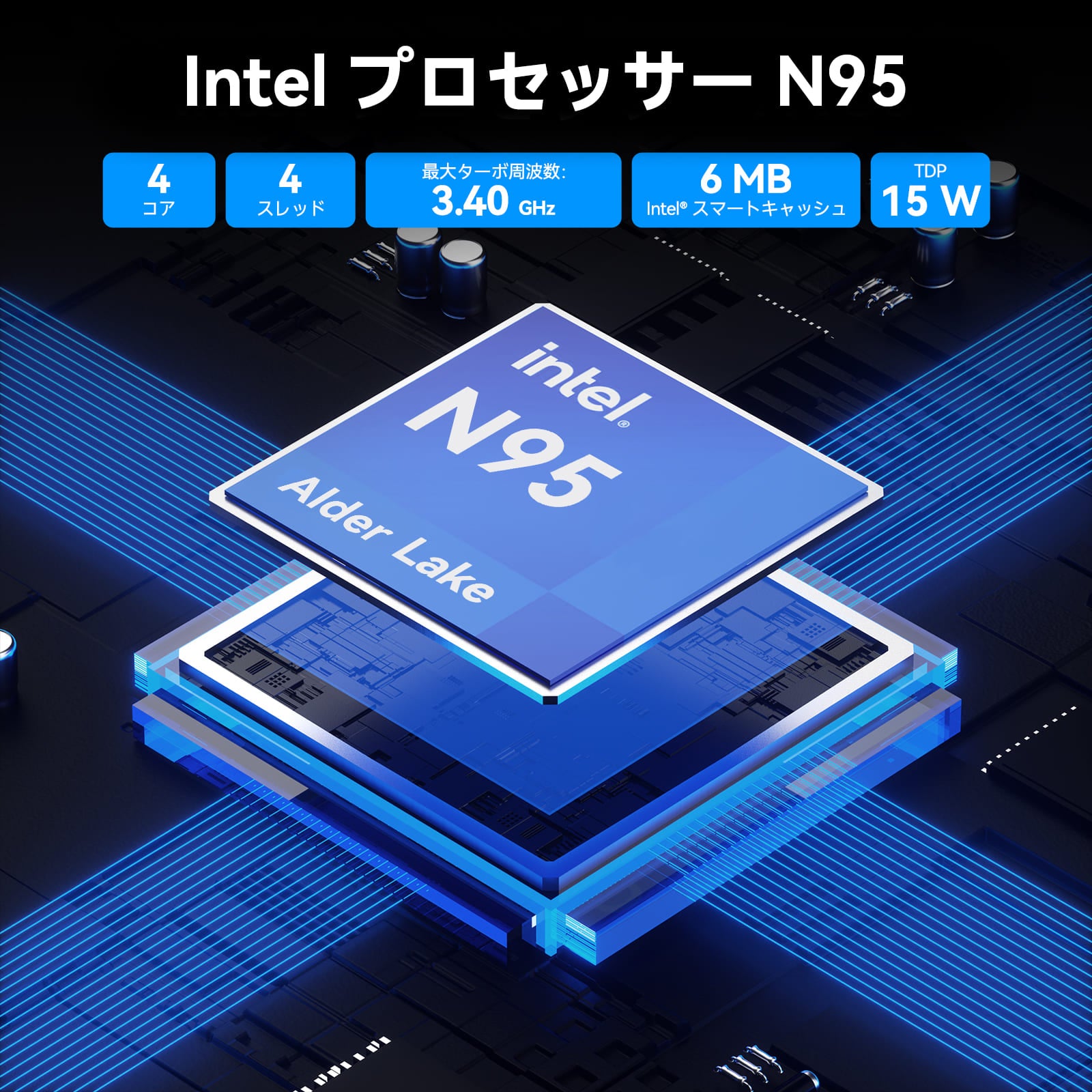 GEEKOM AIR12 Lite ミニPC インテル® Alder Lake N95