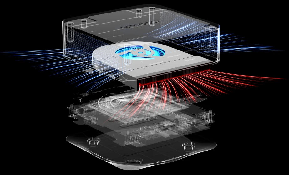 GEEKOM QS1 smart fan cooling