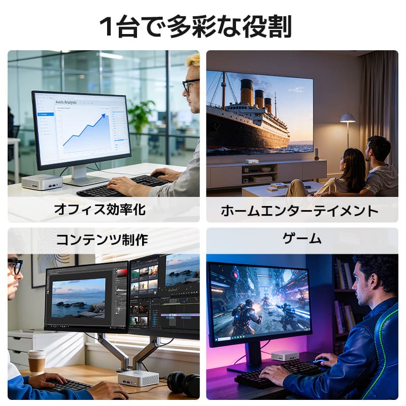 GEEKOM A5 Pro 2026エディションミニPC AMD Ryzen R5 - 7530U(新製品) - 高性能AIミニPC |【公式】GEEKOM(ギコム)日本