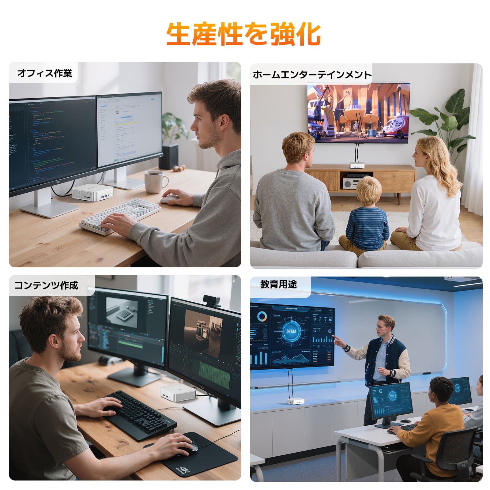 GEEKOM A5PRO ミニPC AMD Ryzen R5 - 7430U/R7 - 5825U - 高性能AIミニＰＣ - 【公式】GEEKOM(ギーコム)日本