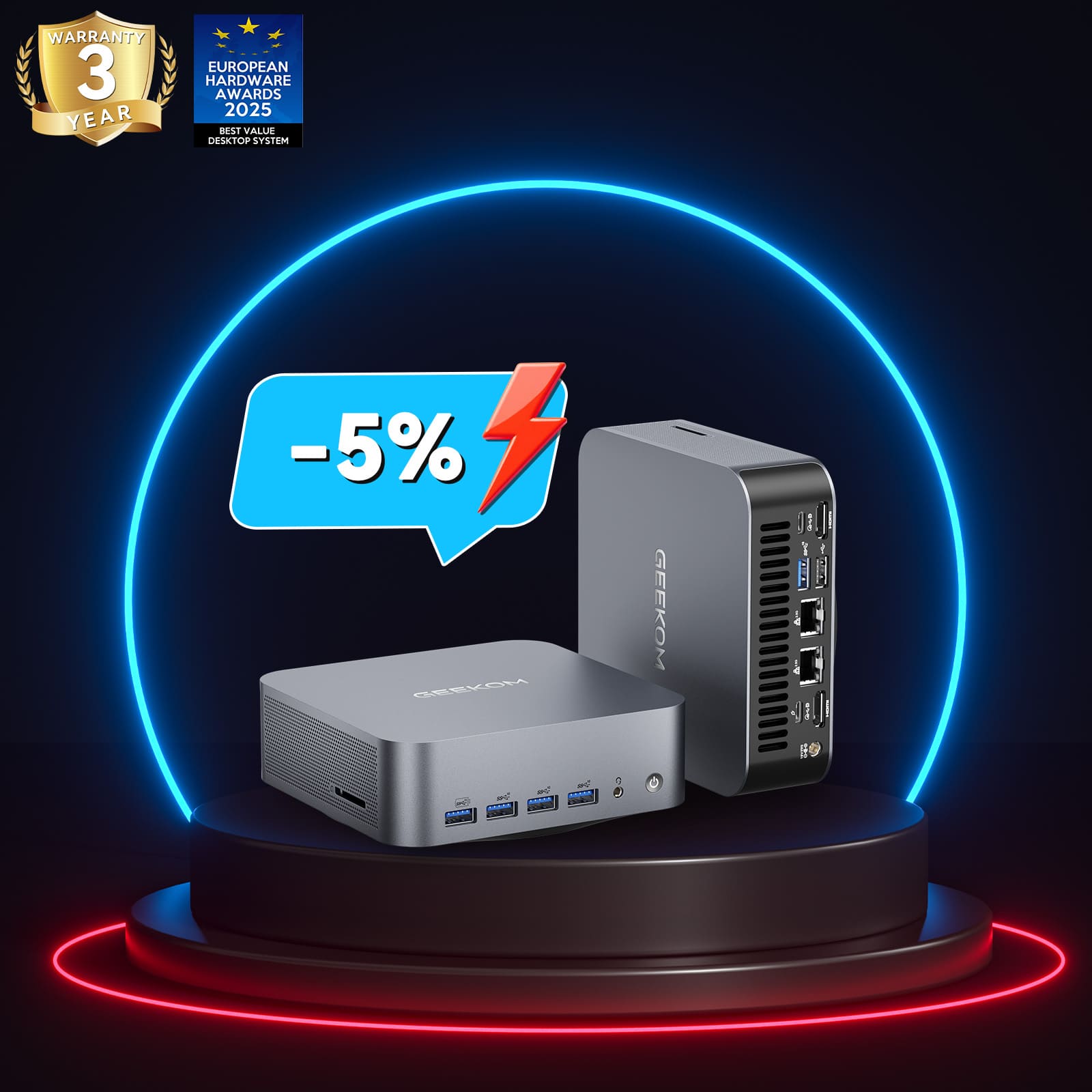 GEEKOM AI PC GT1 Mega ミニPC インテル® CORE™ Ultra9 - 185H - 高性能AIミニPC |【公式】GEEKOM(ギコム)日本