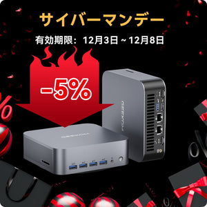 GEEKOM AI PC NUC GT1 Mega ミニPC 第14世代 インテル® CORE™ Ultra7-155H/ Ultra9-185H