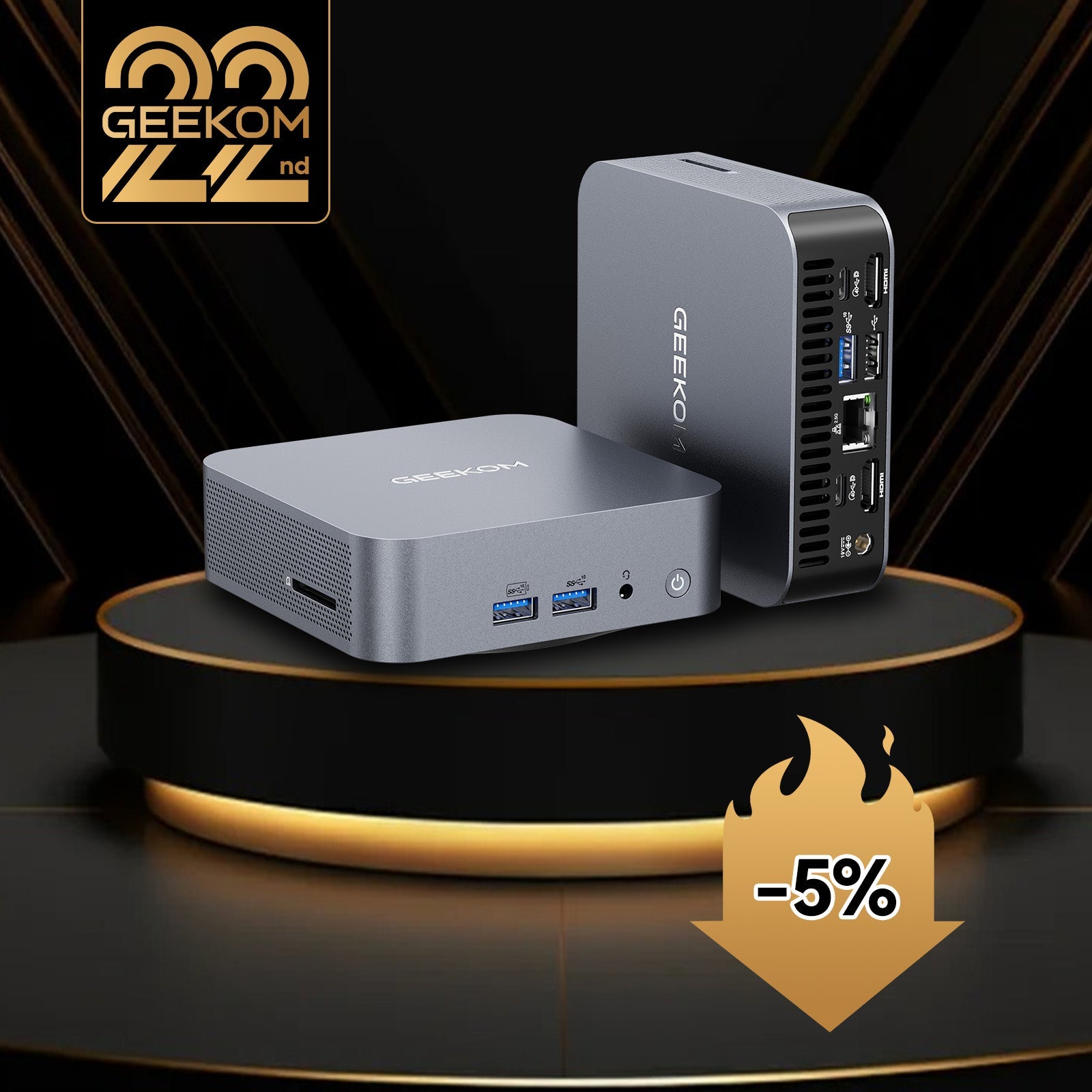 GEEKOM GT13 Pro 2025年モデル ミニPC 美品 第13世代インテル製GT13 ProミニPC | Core i7/i9 & 拡張可能な