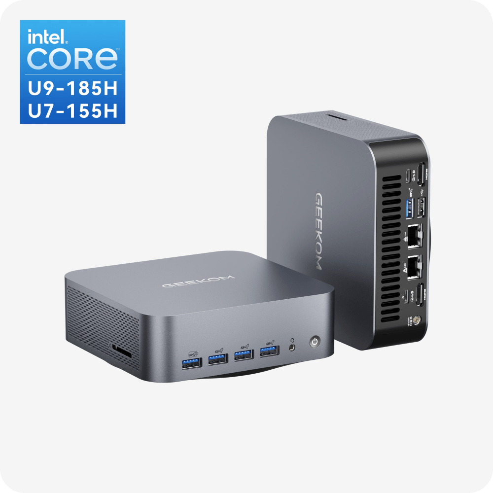 GEEKOM AI PC NUC GT1 Mega ミニPC 第14世代 インテル® CORE™ Ultra7-155H/ Ultra9-1