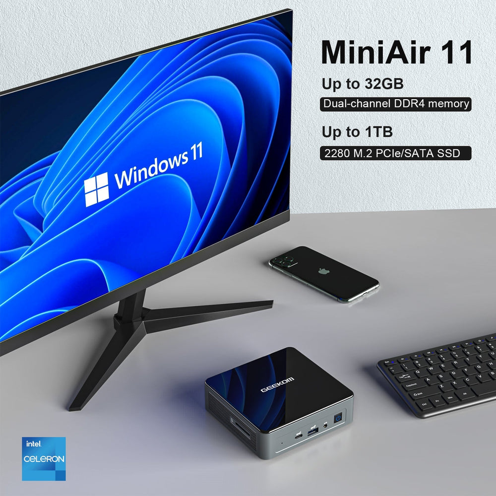 NUC Mini Air11 第 11 世代インテル® Celeron® N5105/N5095