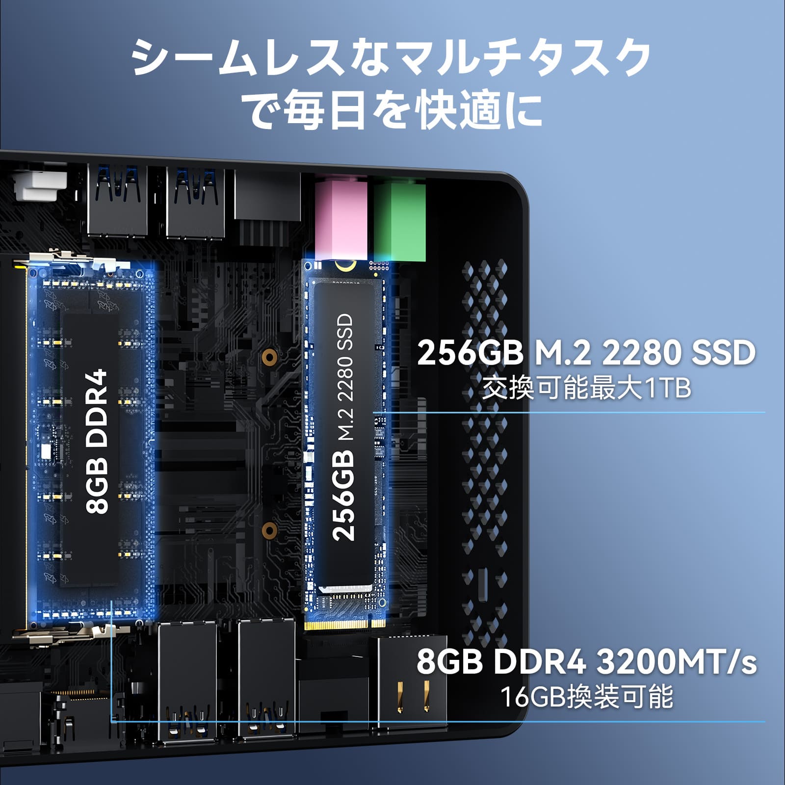 GEEKOM NUC MINI AIR12 Lite ミニPC 第12世代 インテル® Alder Lake N100 - 高性能AIミニＰＣ - 【公式】GEEKOM(ギーコム)日本