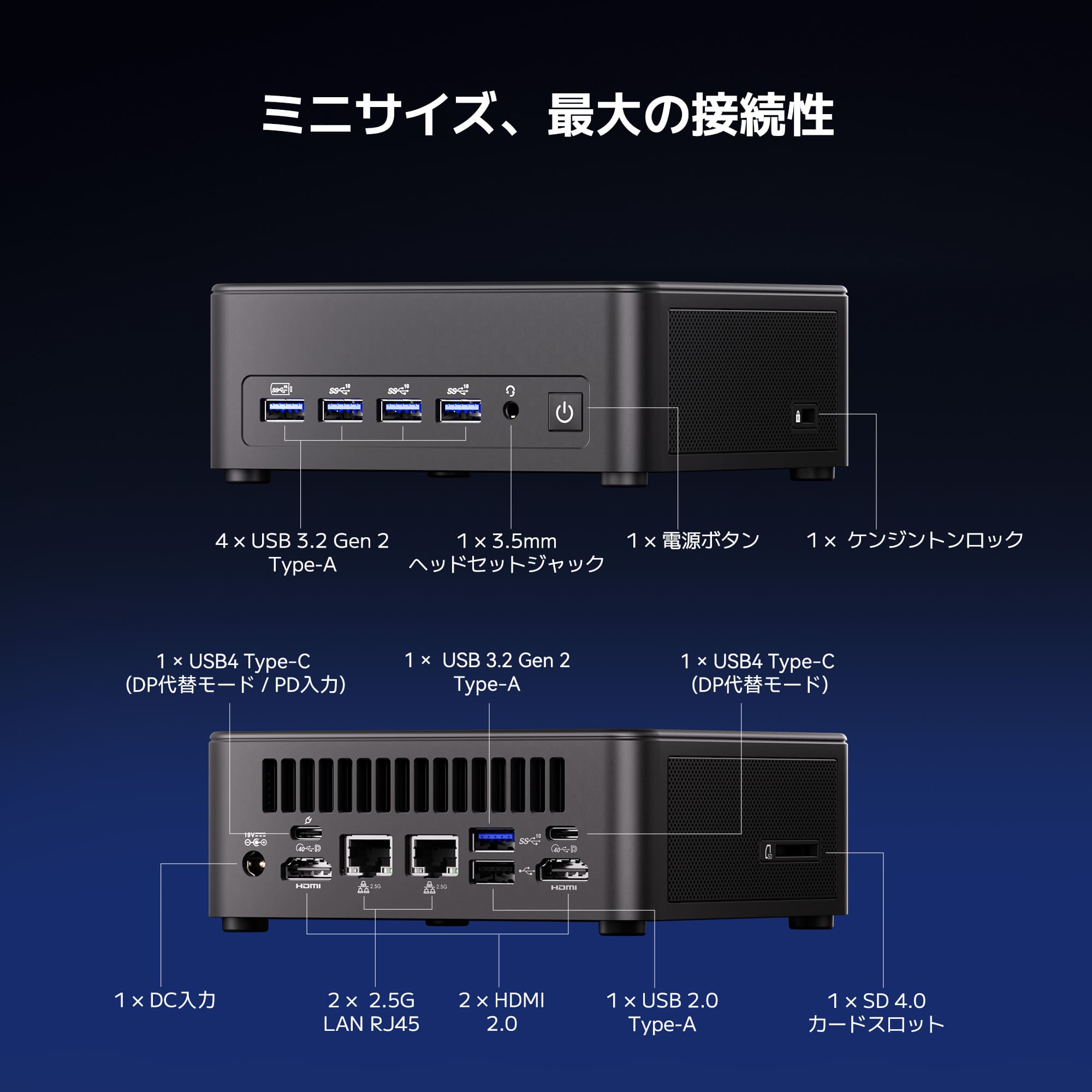 GEEKOM AI PC IT13 MAX ミニPC インテル® CORE™ Ultra9-185H