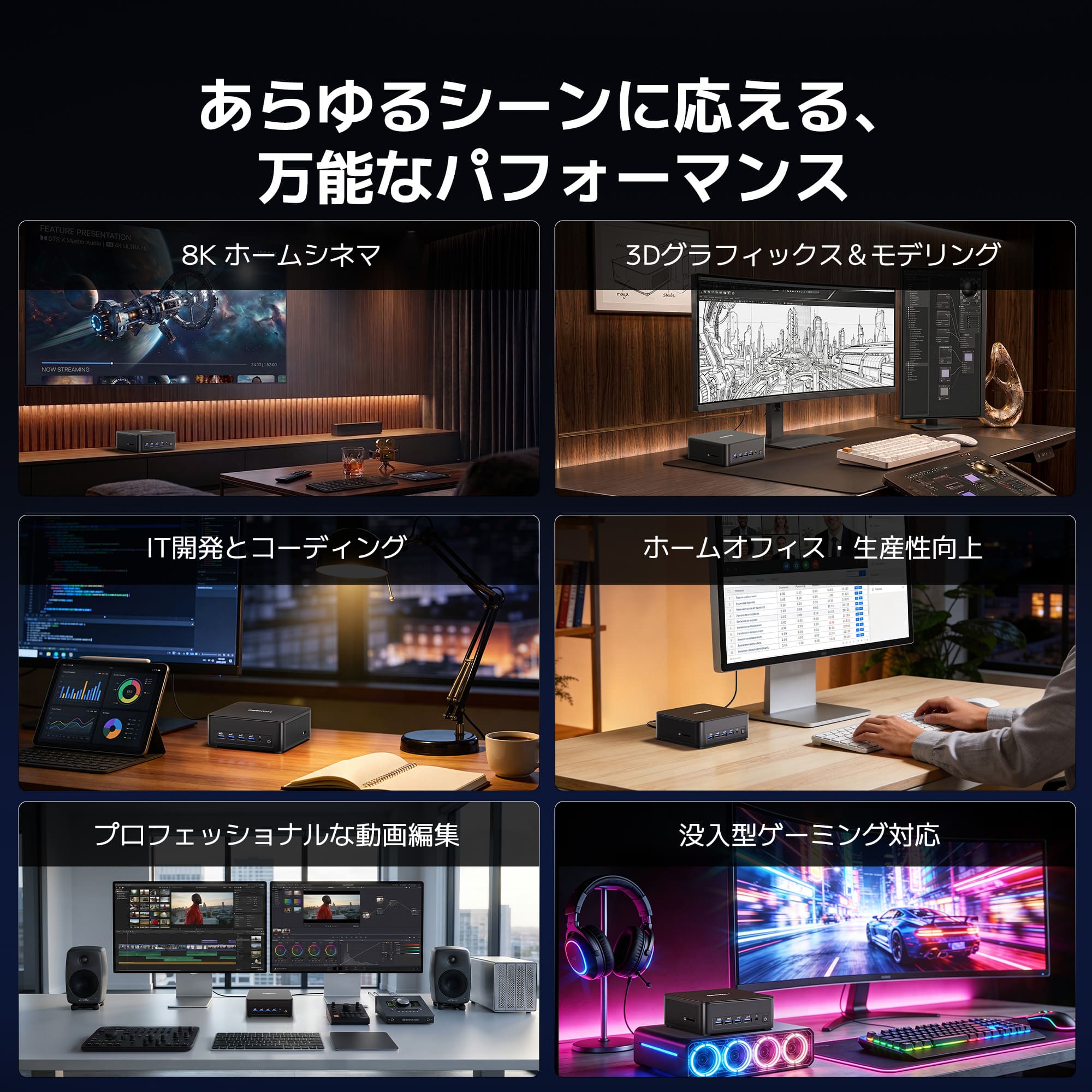 GEEKOM AI PC IT13 MAX ミニPC インテル® CORE™ Ultra9-185H